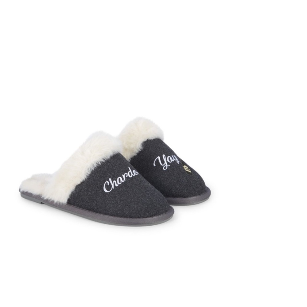 Saks Fifth Avenue Chardonn-Yay Faux Fur Slippers - Picture 2 of 5